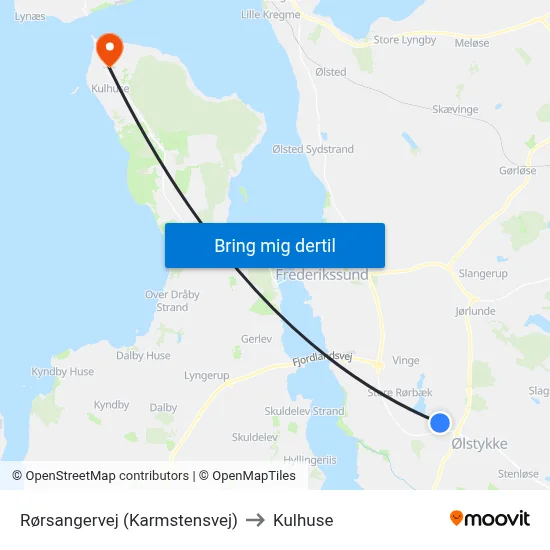 Rørsangervej (Karmstensvej) to Kulhuse map