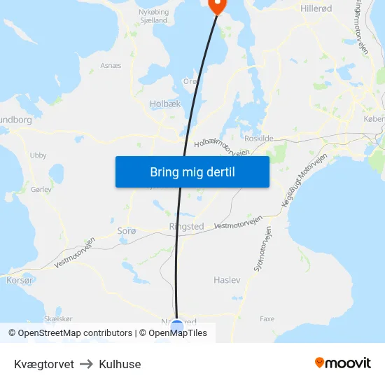 Kvægtorvet to Kulhuse map