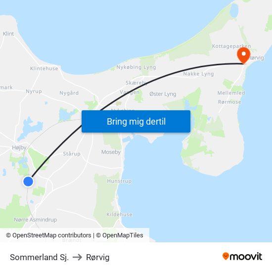Sommerland Sj. to Rørvig map