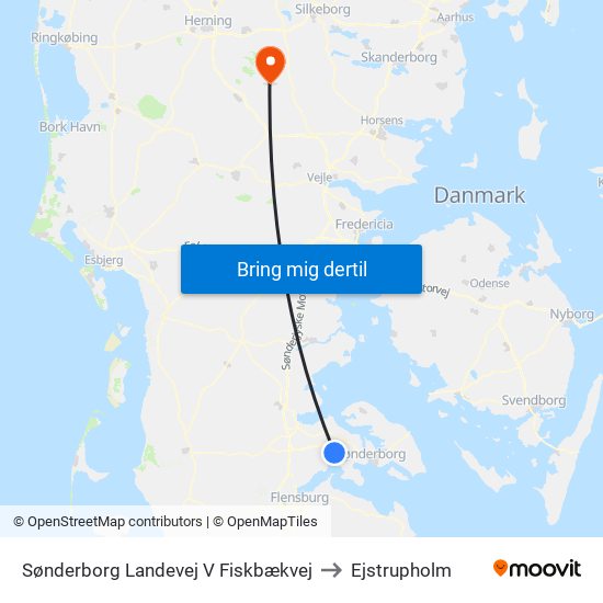 Sønderborg Landevej V Fiskbækvej to Ejstrupholm map