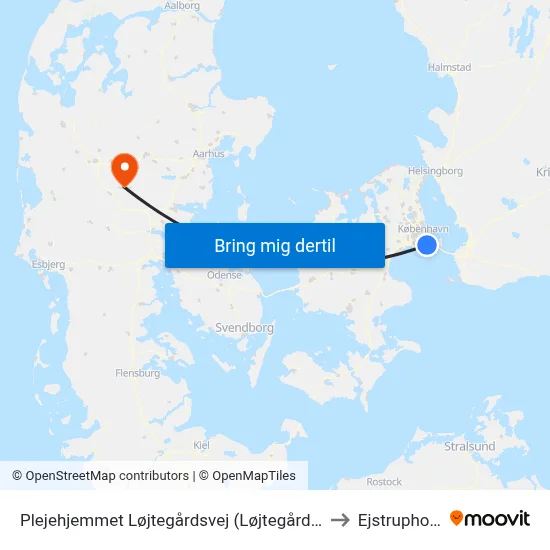 Plejehjemmet Løjtegårdsvej (Løjtegårdsvej) to Ejstrupholm map
