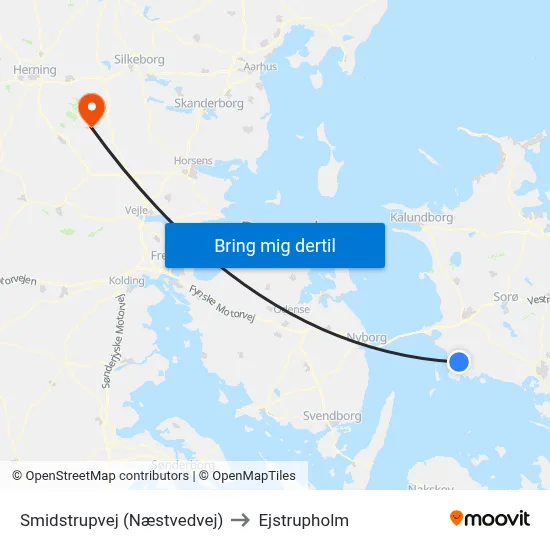 Smidstrupvej (Næstvedvej) to Ejstrupholm map