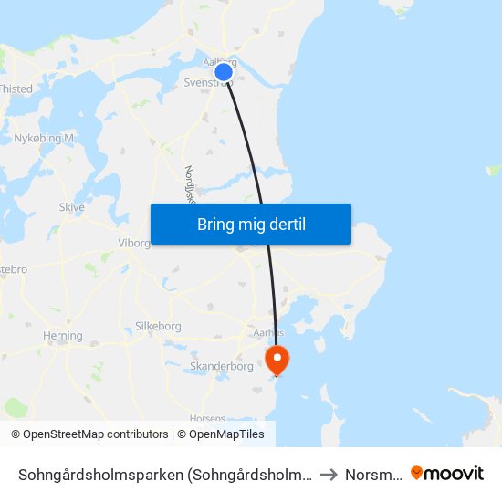 Sohngårdsholmsparken (Sohngårdsholmsvej / Aalborg) to Norsminde map