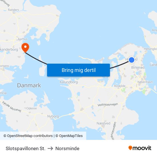 Slotspavillonen St. to Norsminde map