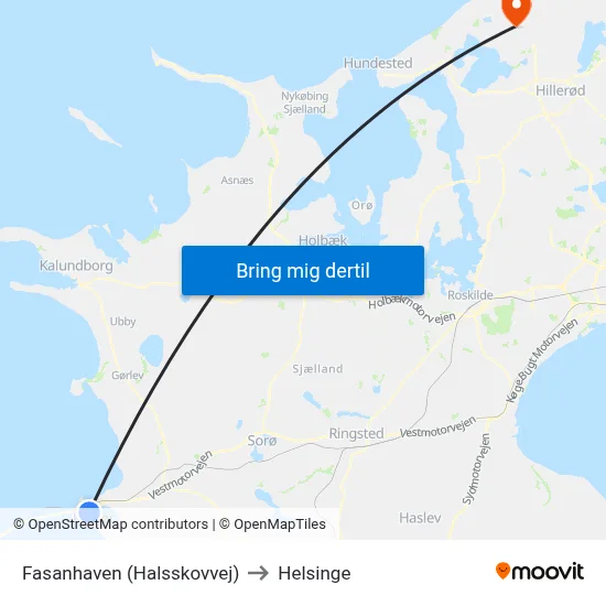Fasanhaven (Halsskovvej) to Helsinge map