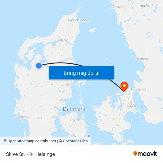 Skive St. to Helsinge map