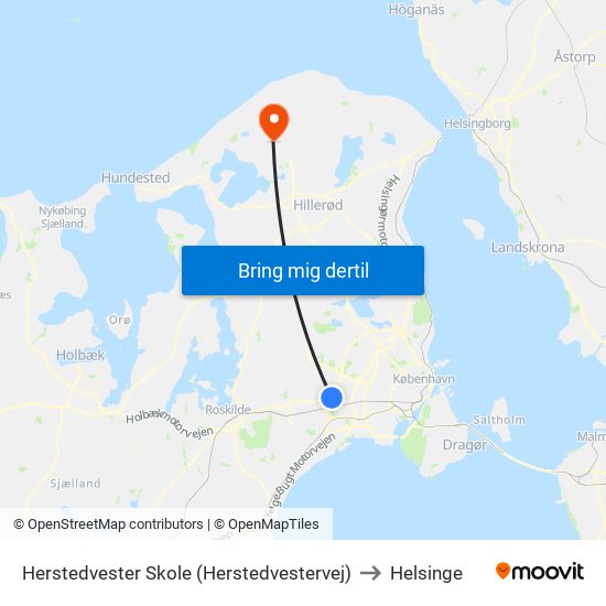 Herstedvester Skole (Herstedvestervej) to Helsinge map