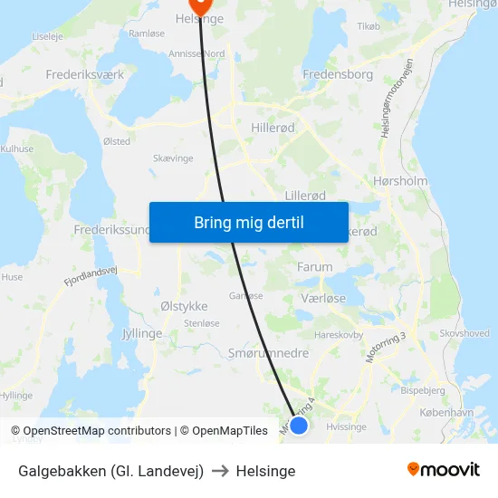 Galgebakken (Gl. Landevej) to Helsinge map