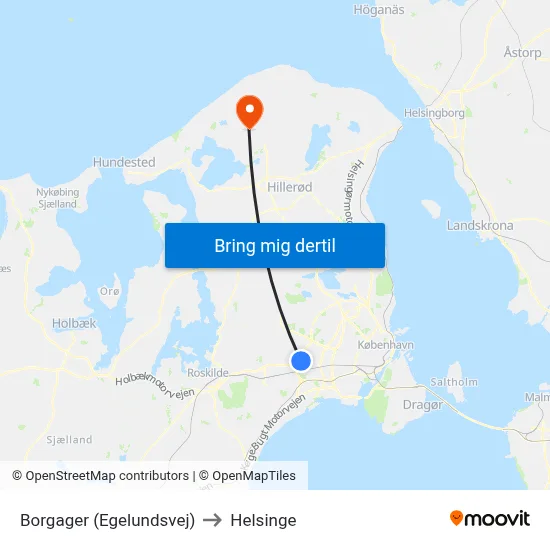 Borgager (Egelundsvej) to Helsinge map