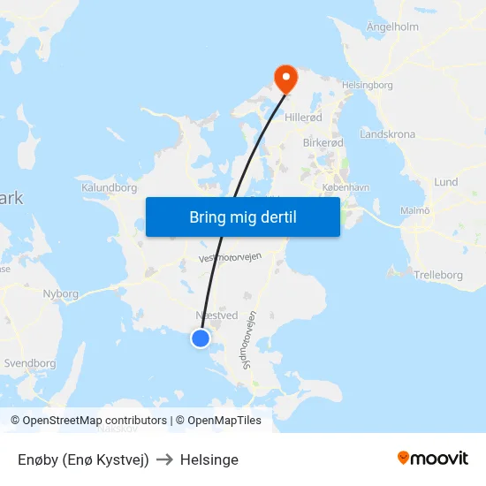 Enøby (Enø Kystvej) to Helsinge map
