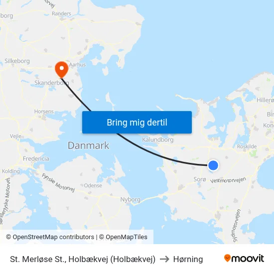 St. Merløse St., Holbækvej (Holbækvej) to Hørning map
