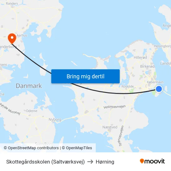 Skottegårdsskolen (Saltværksvej) to Hørning map
