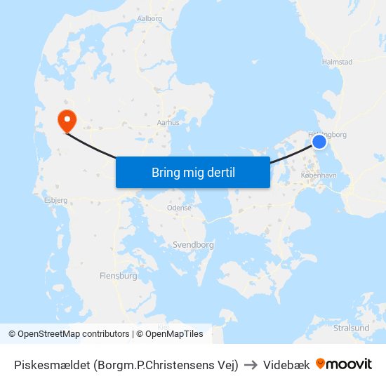 Piskesmældet (Borgm.P.Christensens Vej) to Videbæk map