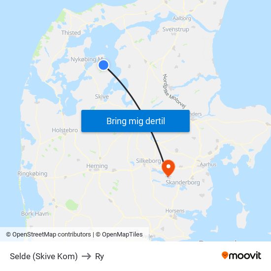 Selde (Skive Kom) to Ry map