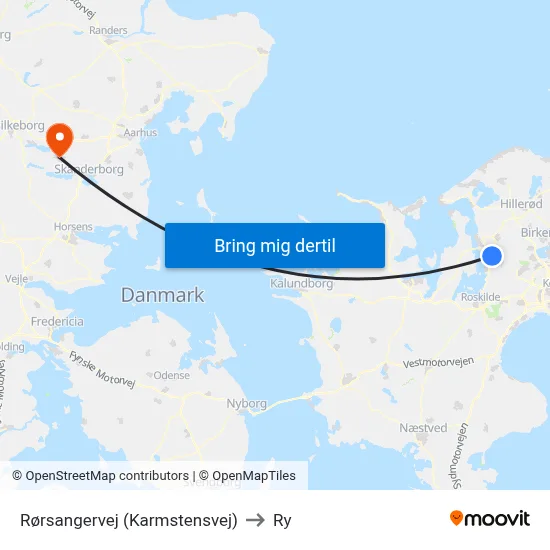 Rørsangervej (Karmstensvej) to Ry map