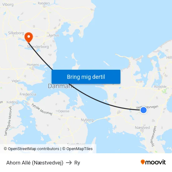 Ahorn Allé (Næstvedvej) to Ry map