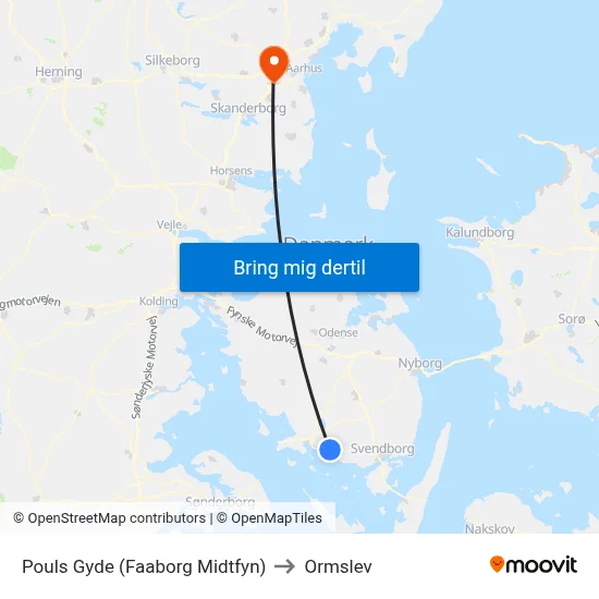 Pouls Gyde (Faaborg Midtfyn) to Ormslev map