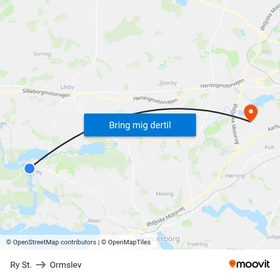 Ry St. to Ormslev map