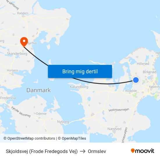 Skjoldsvej (Frode Fredegods Vej) to Ormslev map