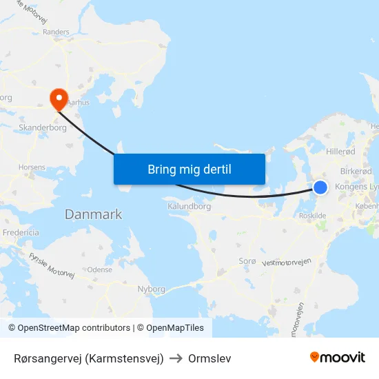 Rørsangervej (Karmstensvej) to Ormslev map