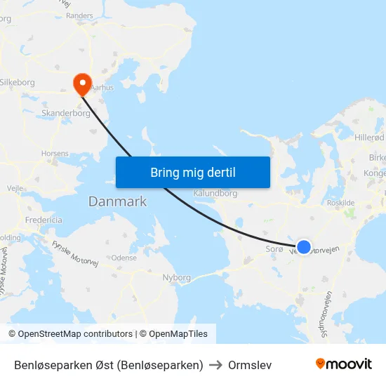 Benløseparken Øst (Benløseparken) to Ormslev map