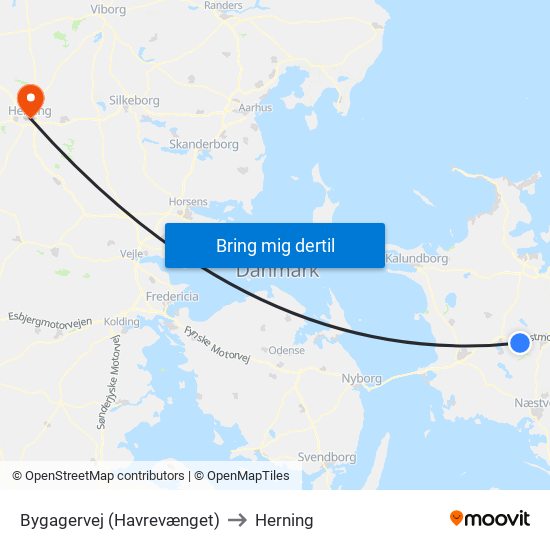 Bygagervej (Havrevænget) to Herning map