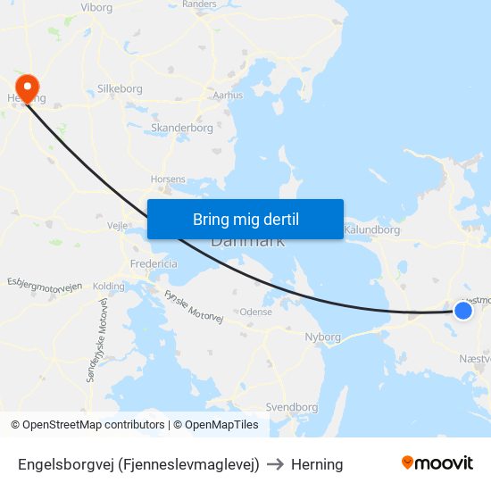 Engelsborgvej (Fjenneslevmaglevej) to Herning map