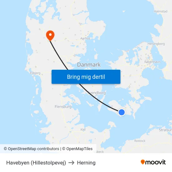 Havebyen (Hillestolpevej) to Herning map