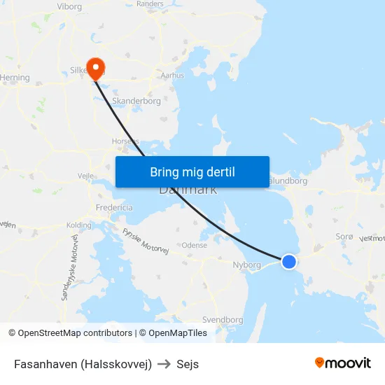 Fasanhaven (Halsskovvej) to Sejs map
