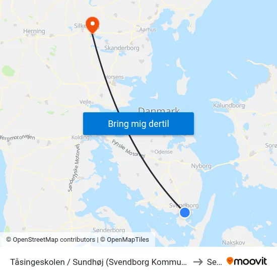 Tåsingeskolen / Sundhøj (Svendborg Kommune) to Sejs map