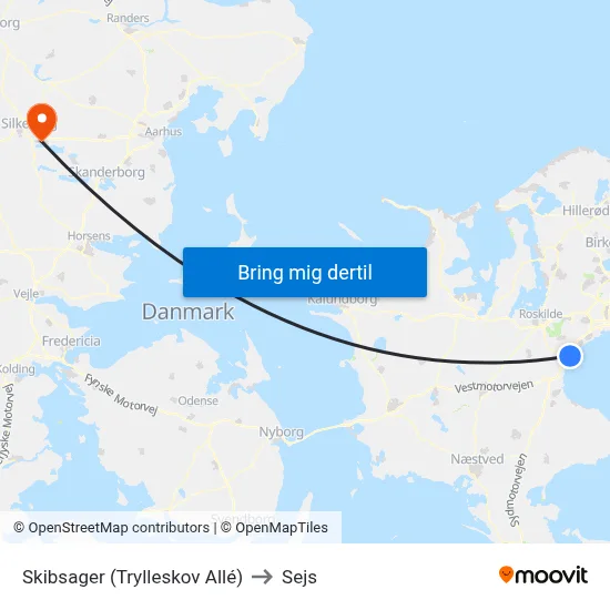 Skibsager (Trylleskov Allé) to Sejs map