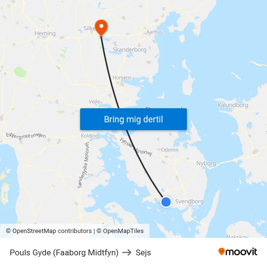 Pouls Gyde (Faaborg Midtfyn) to Sejs map