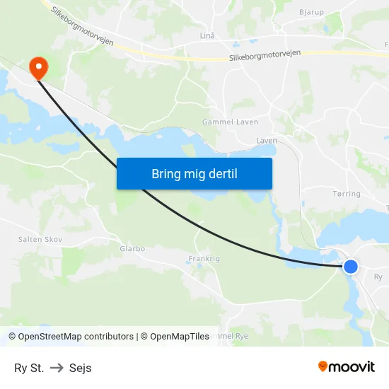 Ry St. to Sejs map