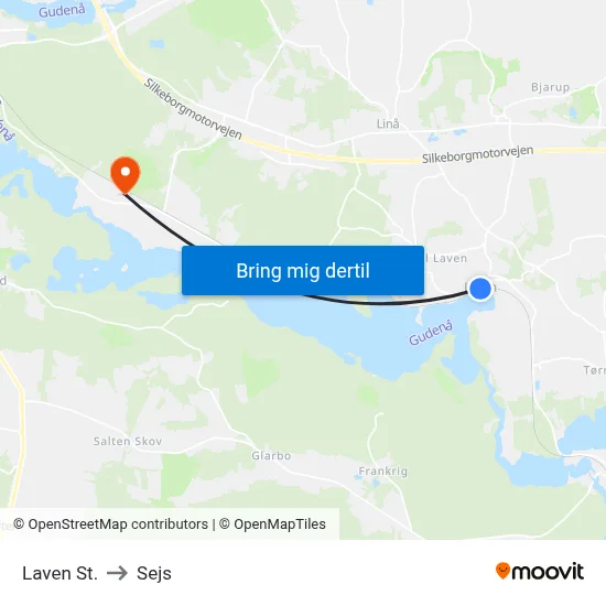 Laven St. to Sejs map
