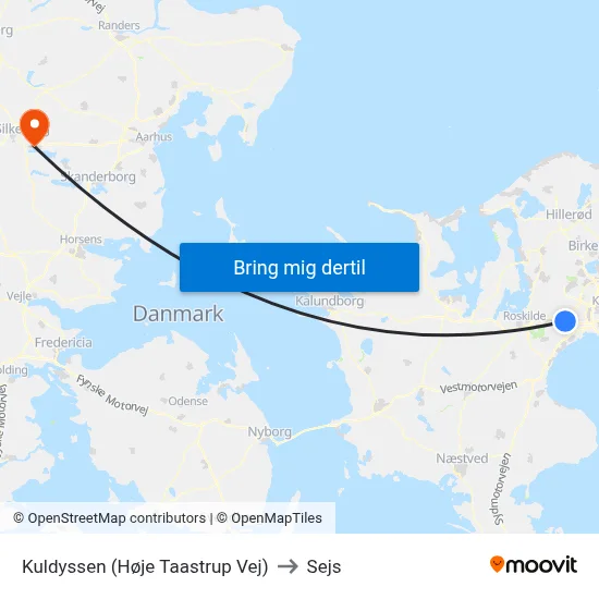 Kuldyssen (Høje Taastrup Vej) to Sejs map