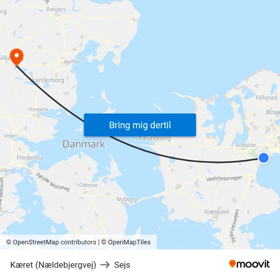 Kæret (Nældebjergvej) to Sejs map