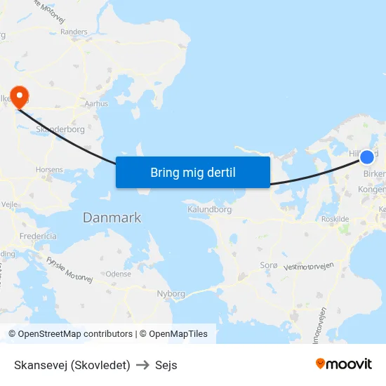 Skansevej (Skovledet) to Sejs map