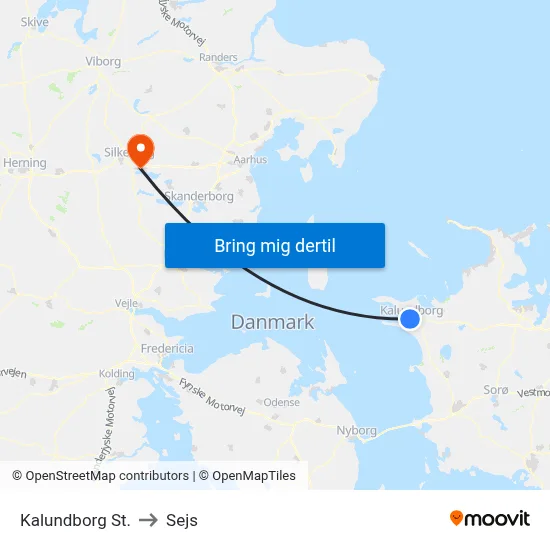 Kalundborg St. to Sejs map
