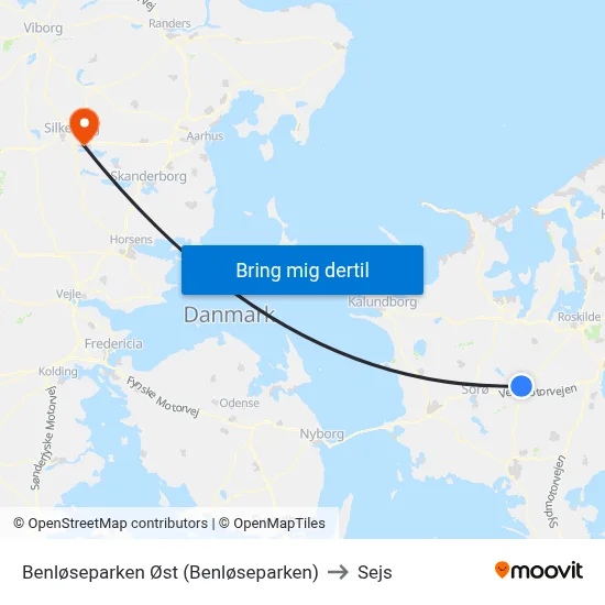 Benløseparken Øst (Benløseparken) to Sejs map