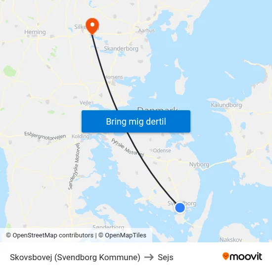 Skovsbovej (Svendborg Kommune) to Sejs map