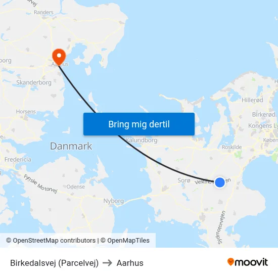 Birkedalsvej (Parcelvej) to Aarhus map