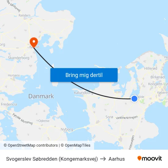Svogerslev Søbredden (Kongemarksvej) to Aarhus map