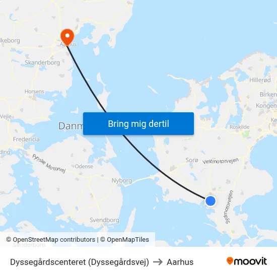 Dyssegårdscenteret (Dyssegårdsvej) to Aarhus map