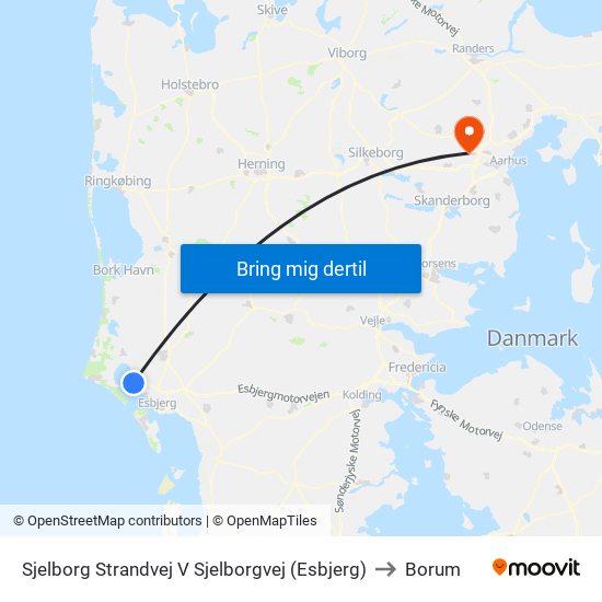 Sjelborg Strandvej V Sjelborgvej (Esbjerg) to Borum map