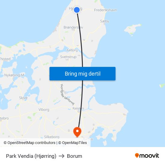 Park Vendia (Hjørring) to Borum map