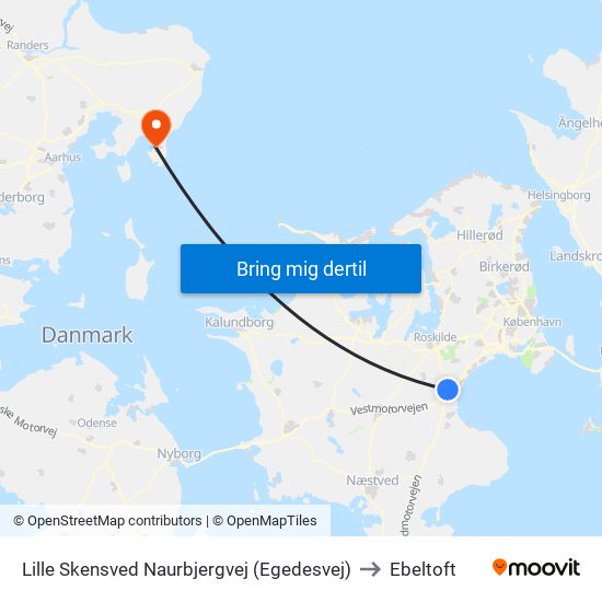 Lille Skensved Naurbjergvej (Egedesvej) to Ebeltoft map