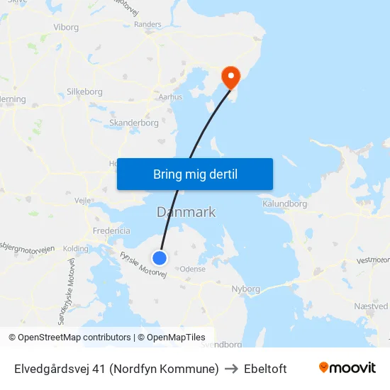 Elvedgårdsvej 41 (Nordfyn Kommune) to Ebeltoft map
