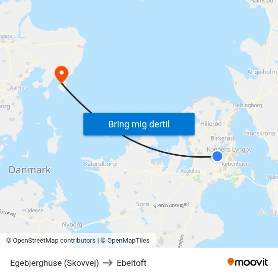 Egebjerghuse (Skovvej) to Ebeltoft map