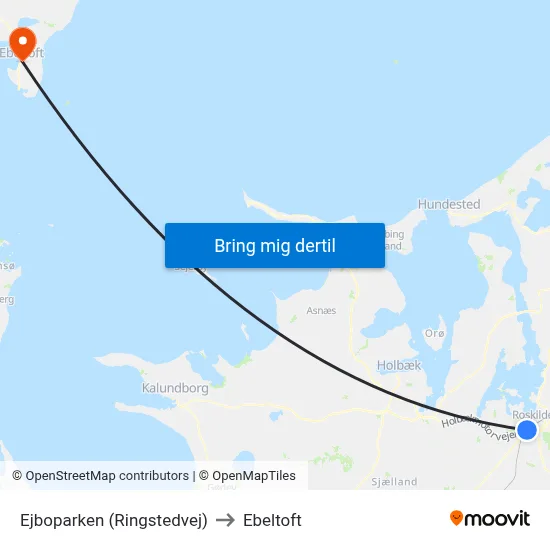 Ejboparken (Ringstedvej) to Ebeltoft map