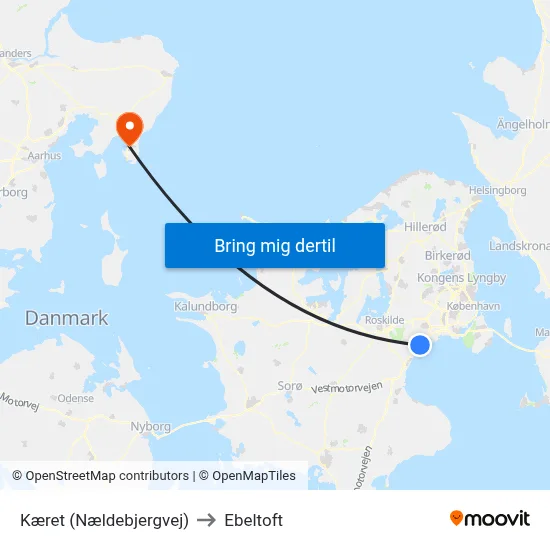 Kæret (Nældebjergvej) to Ebeltoft map